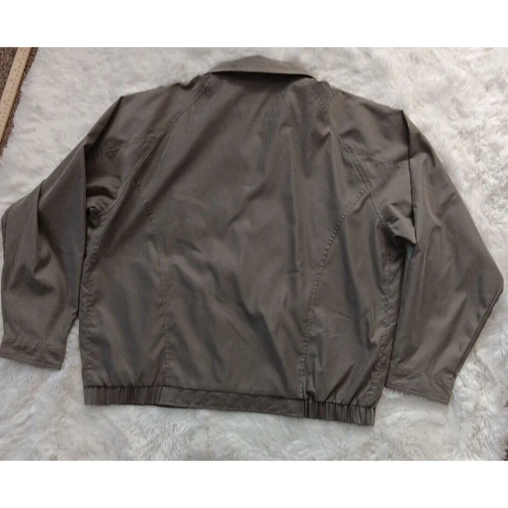 Roundtree & Yorke Travel Smart Mens‎ Size XLarge Olive Green Full Zip Jacket